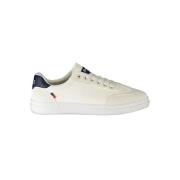 Witte Polyester Sneakers met Veters, Contrastdetails, Logo Carrera , W...