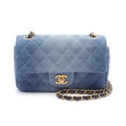 Pre-owned Denim chanel-bags Chanel Vintage , Blue , Dames