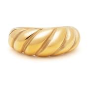 Women's Gold Croissant Ring Nialaya , Yellow , Dames