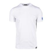 Katoen Elastaan Ondergoed T-shirt Dsquared2 , White , Heren