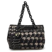 Pre-owned Canvas chanel-bags Chanel Vintage , Black , Dames