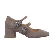 Schoen met hak en gespen Alma EN Pena , Gray , Dames