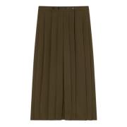 Groene Geplooide Maxi Rok Pinko , Green , Dames