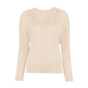 Gouden Sweaters voor Vrouwen Liu Jo , Beige , Dames