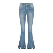 Bootcut jeans met split onderaan Raizzed , Blue , Dames