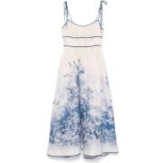 Blauwe Palm Picnic Jurk Zimmermann , Multicolor , Dames