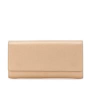 Pre-owned Leather wallets Celine Vintage , Beige , Dames