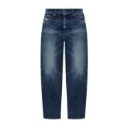 Stijlvolle Damesbroek Aw24 Diesel , Blue , Dames