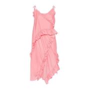 Roze Wrap Jurk met Ruches Cecilie Bahnsen , Pink , Dames