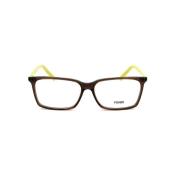 Bruine Plastic Heren Horlogekast Fendi , Brown , Heren