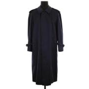 Pre-owned Polyester outerwear Burberry Vintage , Blue , Dames