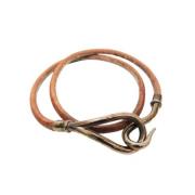 Pre-owned Leather bracelets Hermès Vintage , Brown , Unisex