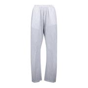 Blauw-wit gestreepte broek MM6 Maison Margiela , White , Dames