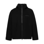 Zwarte Parka Jas voor Mannen Calvin Klein , Black , Heren