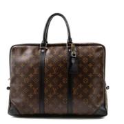 Pre-owned Canvas louis-vuitton-bags Louis Vuitton Vintage , Brown , Da...