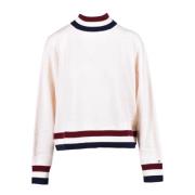 Wol Kasjmier Gebreide Trui Tommy Hilfiger , White , Dames