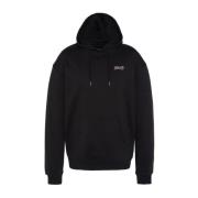 Zwarte katoenen hoodie Schott NYC , Black , Heren