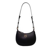 Zwarte Half Moon Baby Tas Pinko , Black , Dames