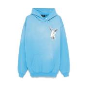 Blauwe Hoodie Grafische Print Represent , Blue , Heren