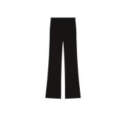 Flare-fit Zwarte Broek Pinko , Black , Dames