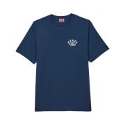 Libelle Geborduurd T-shirt Kenzo , Blue , Heren