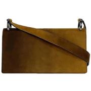 Pre-owned Suede handbags Salvatore Ferragamo Pre-owned , Brown , Dames