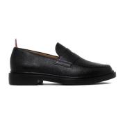 Zwarte Penny Loafer Lichtgewicht Rubberen Zool Thom Browne , Black , H...