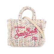 Multicolor Handtas met Franjes en Logo Saint Barth , Multicolor , Dame...