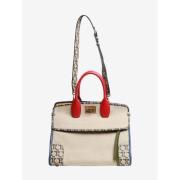 Pre-owned Canvas handbags Salvatore Ferragamo Pre-owned , Beige , Dame...