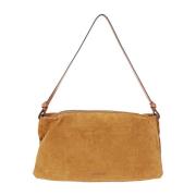 Bruine leren wally tas Staud , Beige , Dames