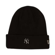 Metallic Cuff Beanie in Zwart New Era , Black , Unisex