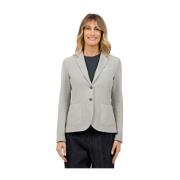 Slim Fit Fleece Jas Circolo 1901 , Gray , Dames