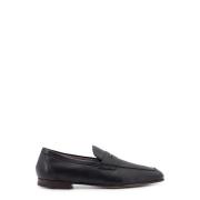 Italiaanse leren loafer met vierkante neus Tod's , Black , Heren