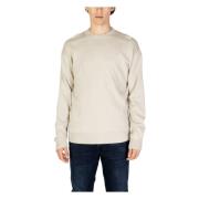 Intarsia Mix Heren Trui Calvin Klein Jeans , Beige , Heren