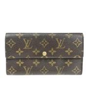 Pre-owned Canvas wallets Louis Vuitton Vintage , Brown , Dames