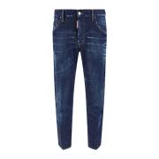 Klassieke Denim Jeans voor dagelijks gebruik Dsquared2 , Blue , Heren