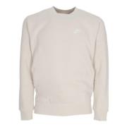 Bruin/Wit Crewneck Sweatshirt Nike , Gray , Heren