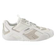 Galaxia Witte Leren Sneakers Versace , White , Dames