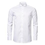 Witte Signature Twill Overhemd - Extreme Cut Away Eton , White , Heren