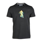 Witte T-shirt voor mannen Bikkembergs , Black , Heren