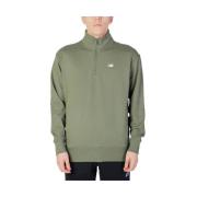 Groene Katoenen Sweater Heren Collectie New Balance , Green , Heren