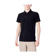 Zwart Polyester Poloshirt Suns , Black , Heren