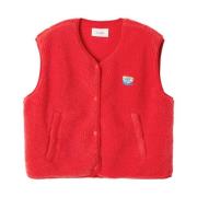 Stijlvolle Gilet Vest American Vintage , Red , Dames