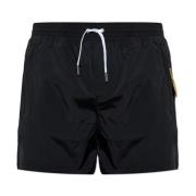 Zwembroek met logo Dsquared2 , Black , Heren