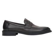 Donkerbruine heren penny loafers gemaakt van echt leer Estro , Brown ,...