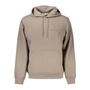 Bruine hoodie met logoprint Calvin Klein , Brown , Heren