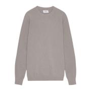 Modieuze Crewneck Sweater met Ribdetails Nn07 , Gray , Heren