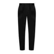 Katoenen broek Dolce & Gabbana , Black , Heren