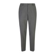 Grijze Wol Regular Fit Broek Nine In The Morning , Gray , Heren