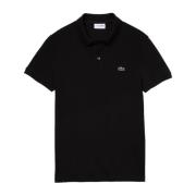 Zwarte Slim Fit Piqué Polo Shirt Lacoste , Black , Heren